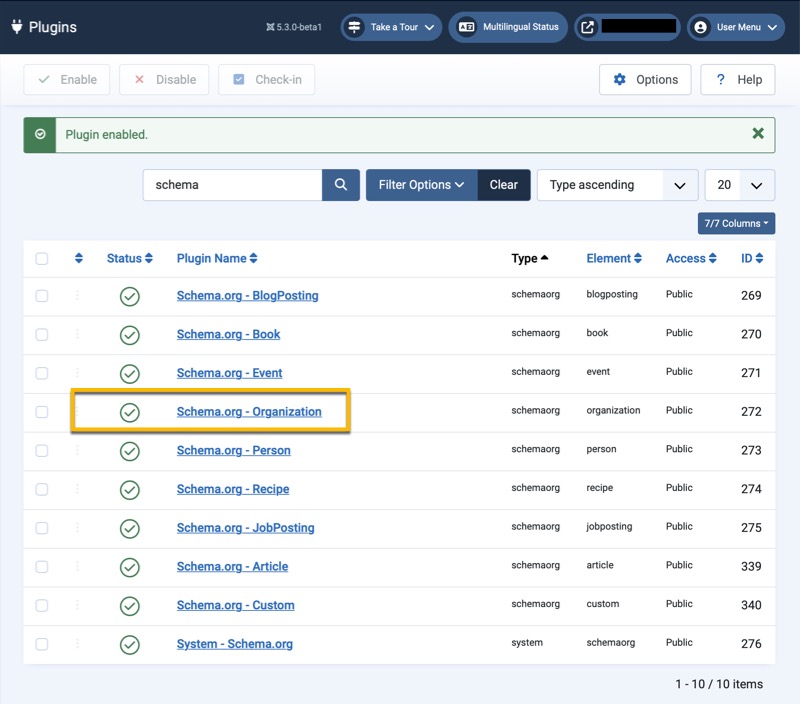 Schema.org Custom Field Selection 
